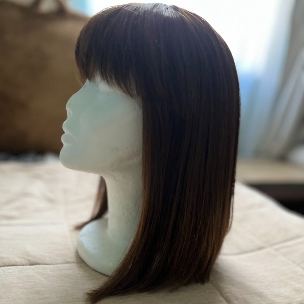 Semi-natural wig